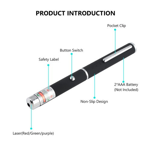 3 Pack Laser Pointer, Green, Blue, Red Light beam