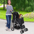 Pet Stroller with Storage (Black)