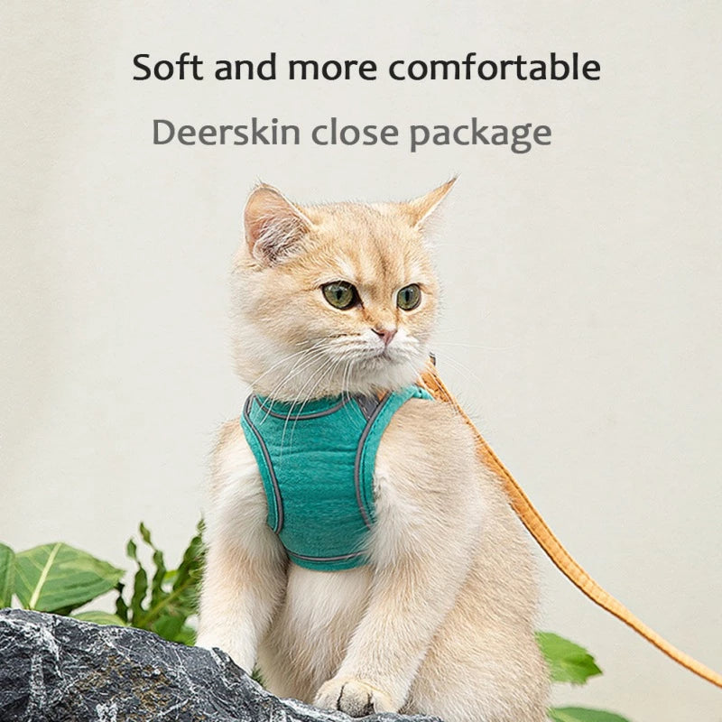 Adjustable Cat Harness With Leash