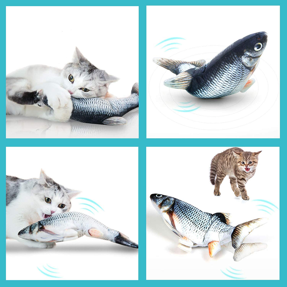 Electronic Floppy Fish Cat Toy