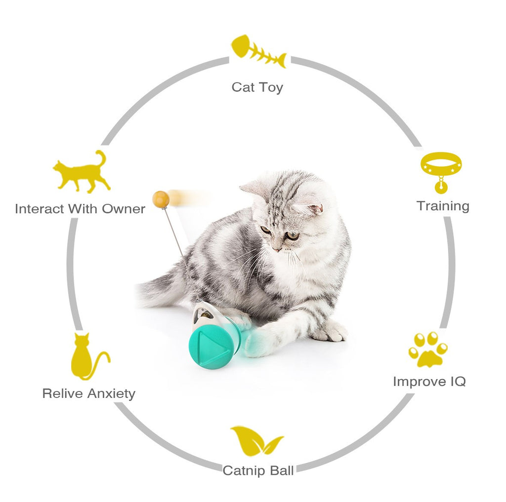 tumbler balanced wheel swinging cat toy