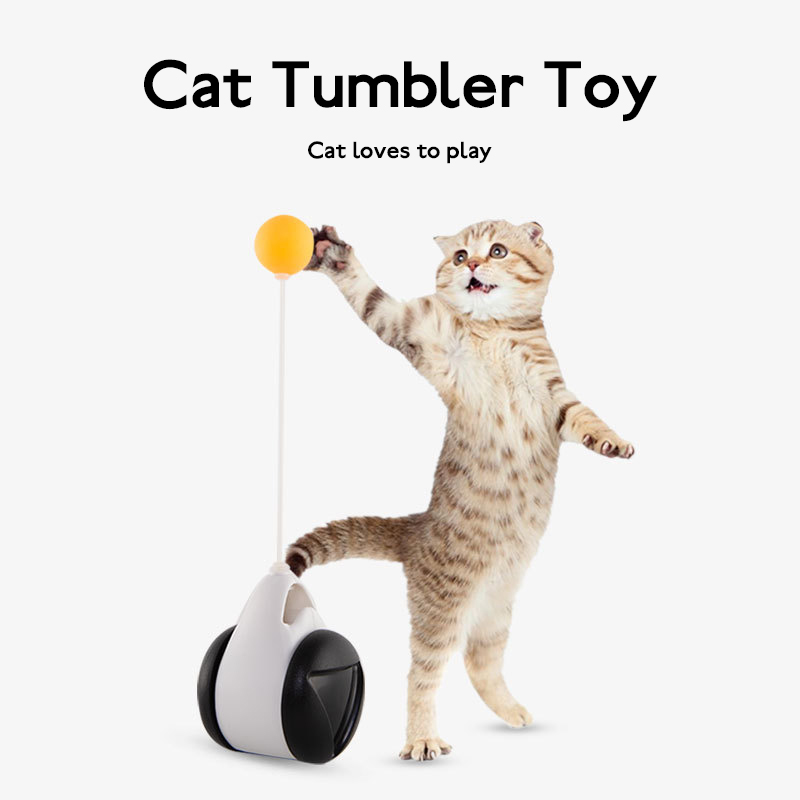 tumbler balanced wheel swinging cat toy